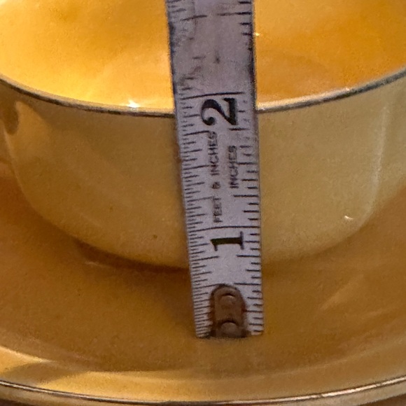 Vintage Paden City Pottery Minion Mandarín Yellow  1950s Set of 4 Cereal Bowls - Picture 8 of 9